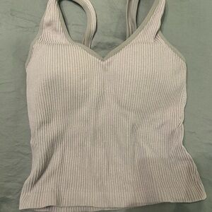 Ribbed Tank Top - Light blue
